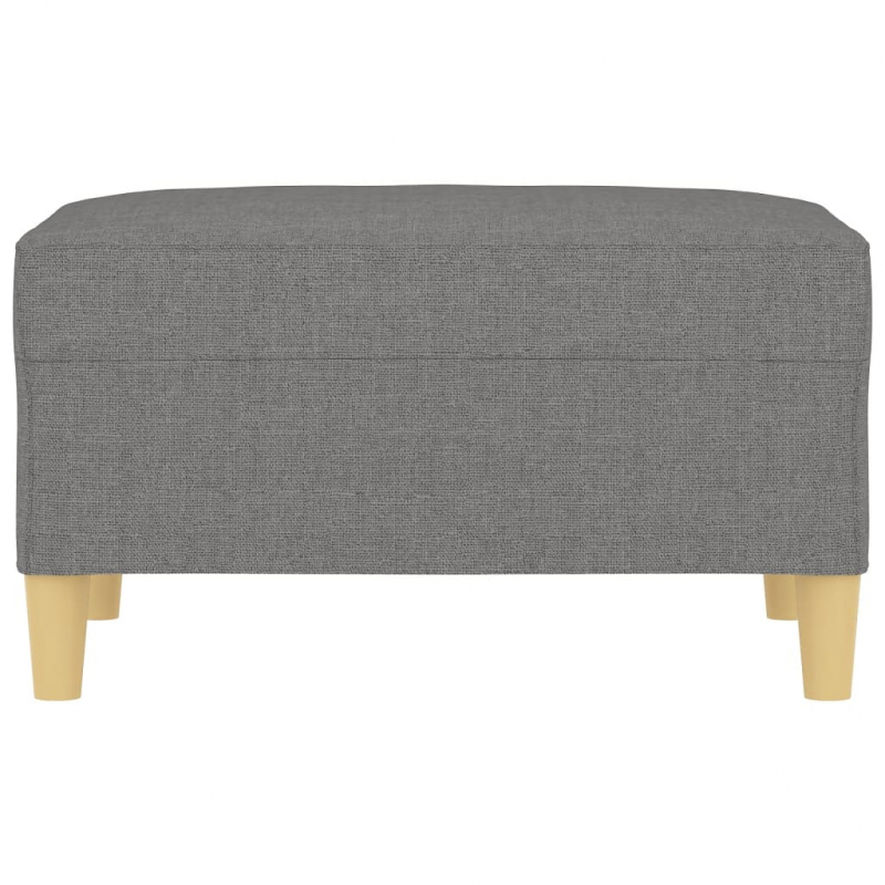 Fußhocker Dunkelgrau 70x55x41 cm Stoff