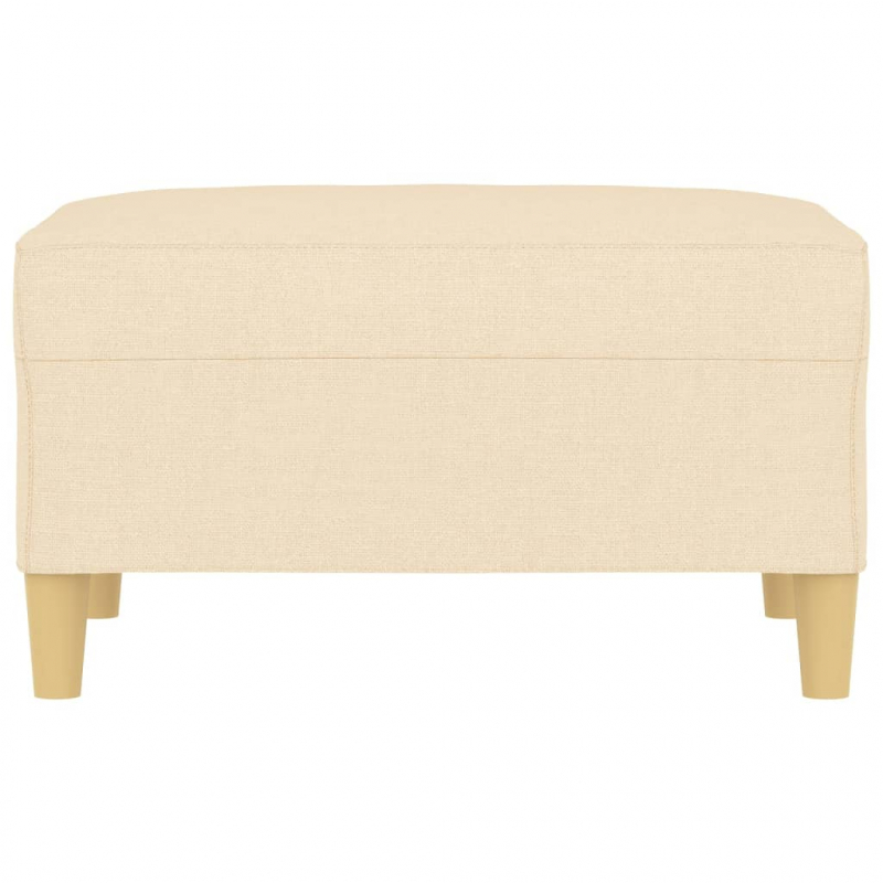 Fußhocker Creme 70x55x41 cm Stoff