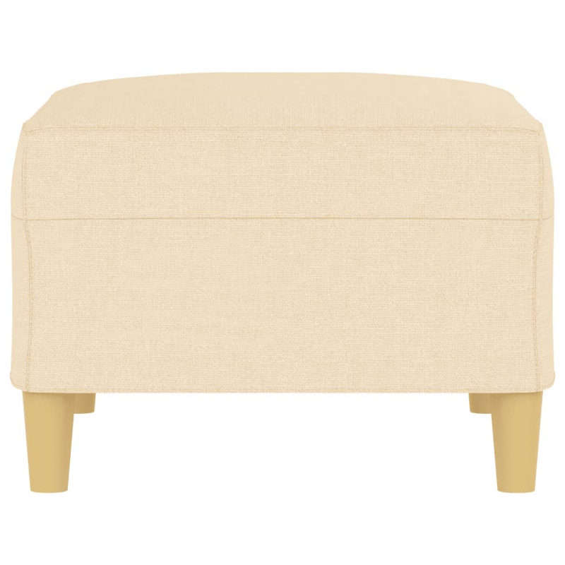 Fußhocker Creme 70x55x41 cm Stoff