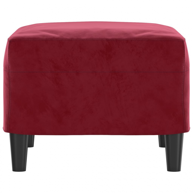 Fußhocker Weinrot 60x50x41 cm Samt