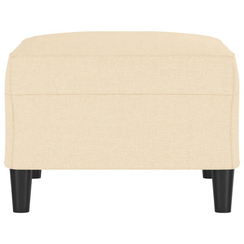 Fußhocker Creme 70x55x41 cm Stoff