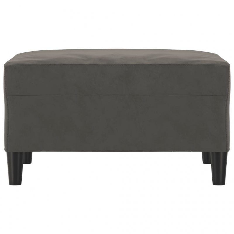 Fußhocker Dunkelgrau 70x55x41 cm Samt