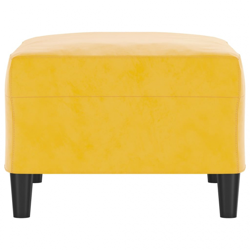 Fußhocker Gelb 70x55x41 cm Samt