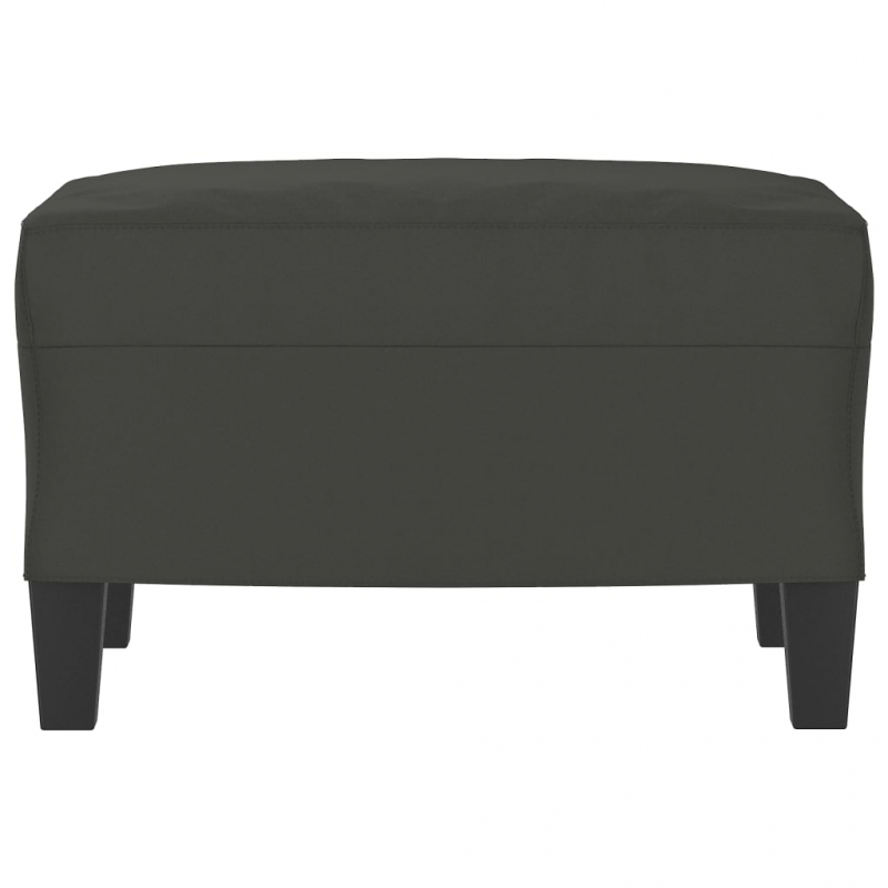 Fußhocker Dunkelgrau 60x50x41 cm Mikrofasergewebe