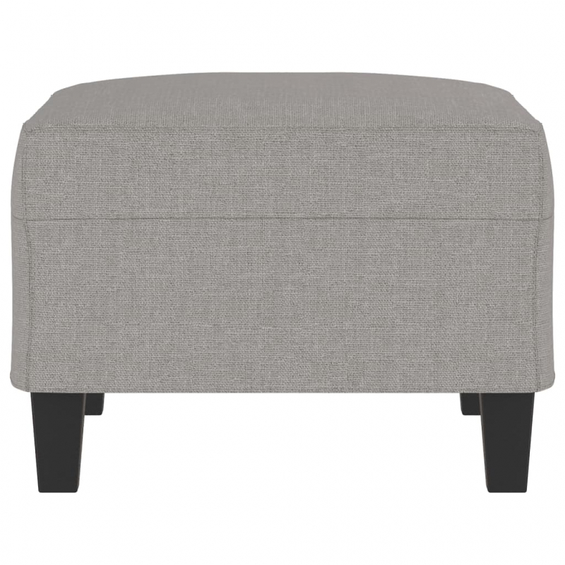 Fußhocker Hellgrau 70x55x41 cm Stoff