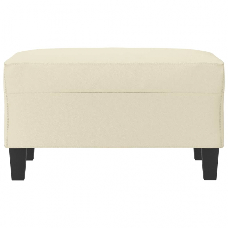 Fußhocker Creme 70x55x41 cm Kunstleder