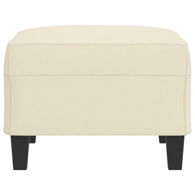 Fußhocker Creme 70x55x41 cm Kunstleder