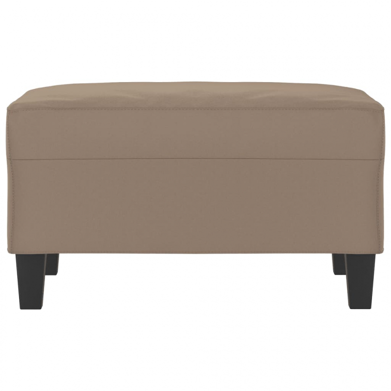 Fußhocker Taupe 70x55x41 cm Mikrofasergewebe