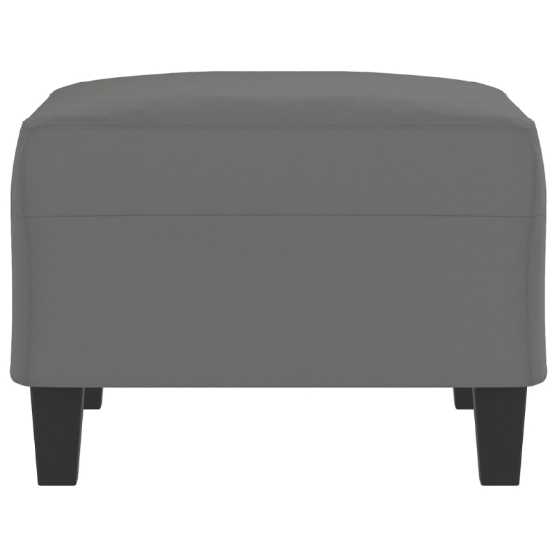 Fußhocker Dunkelgrau 70x55x41 cm Mikrofasergewebe