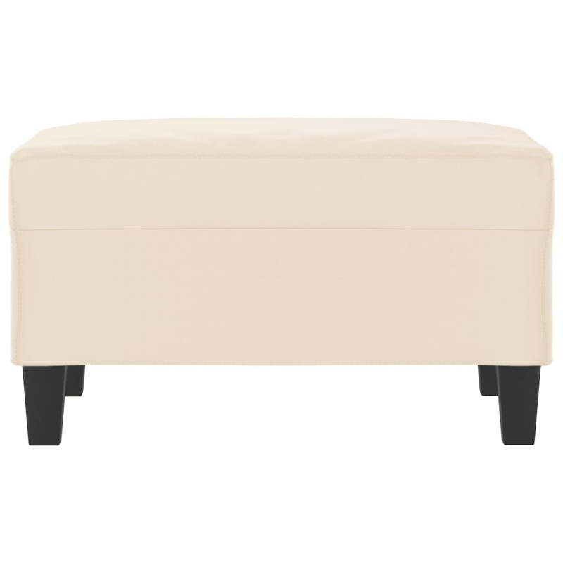 Fußhocker Beige 70x55x41 cm Mikrofasergewebe