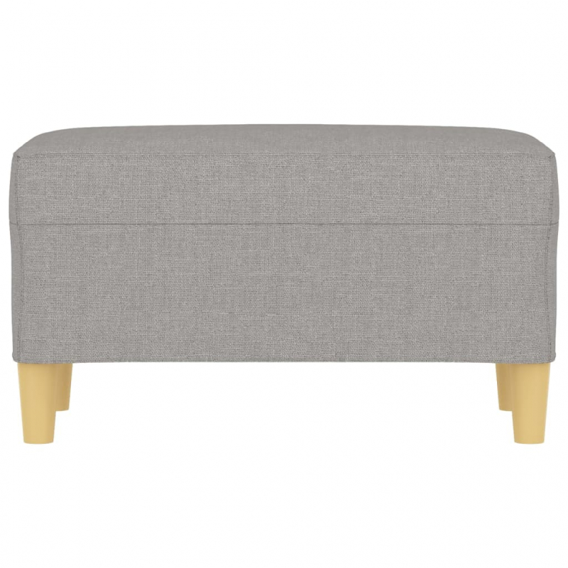 Sitzbank Hellgrau 70x35x41 cm Stoff