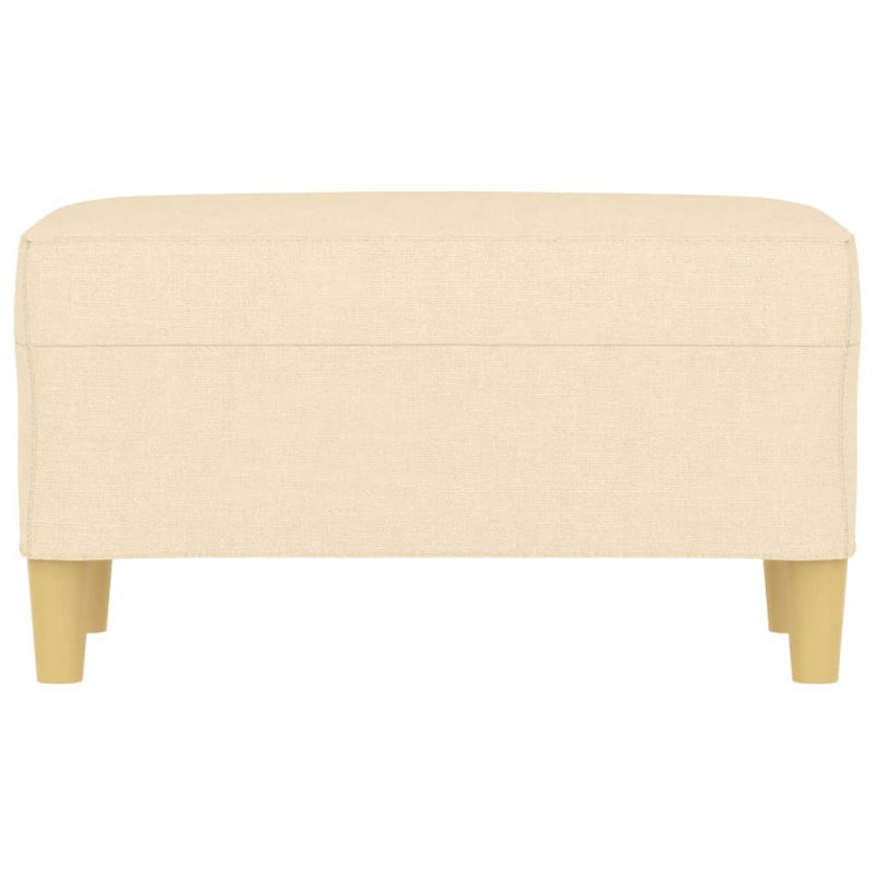 Sitzbank Creme 70x35x41 cm Stoff