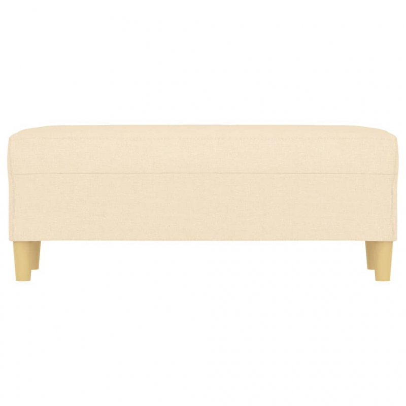 Sitzbank Creme 100x35x41 cm Stoff