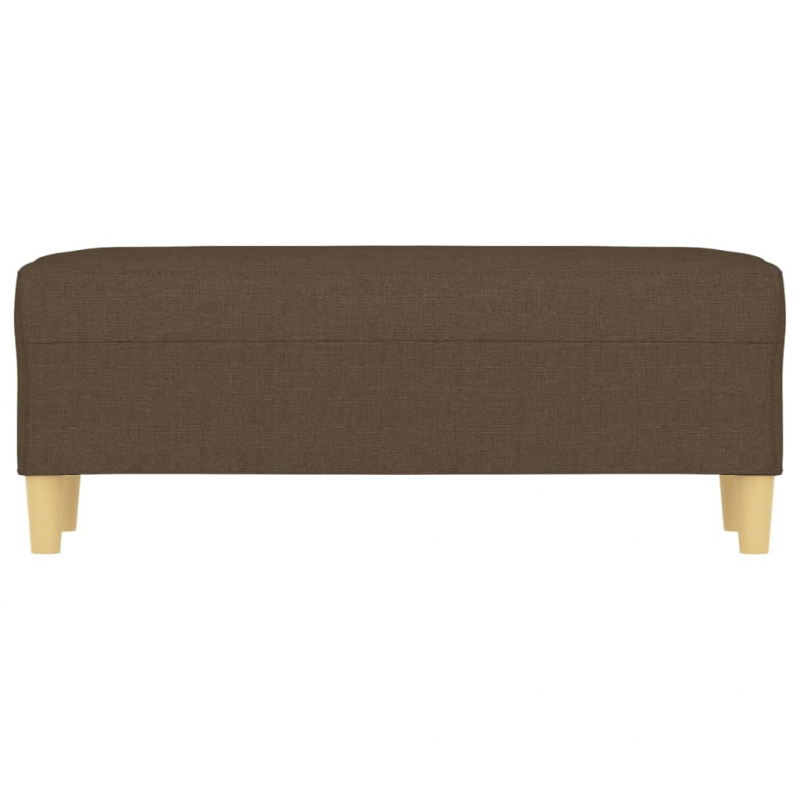 Sitzbank Braun 100x35x41 cm Stoff