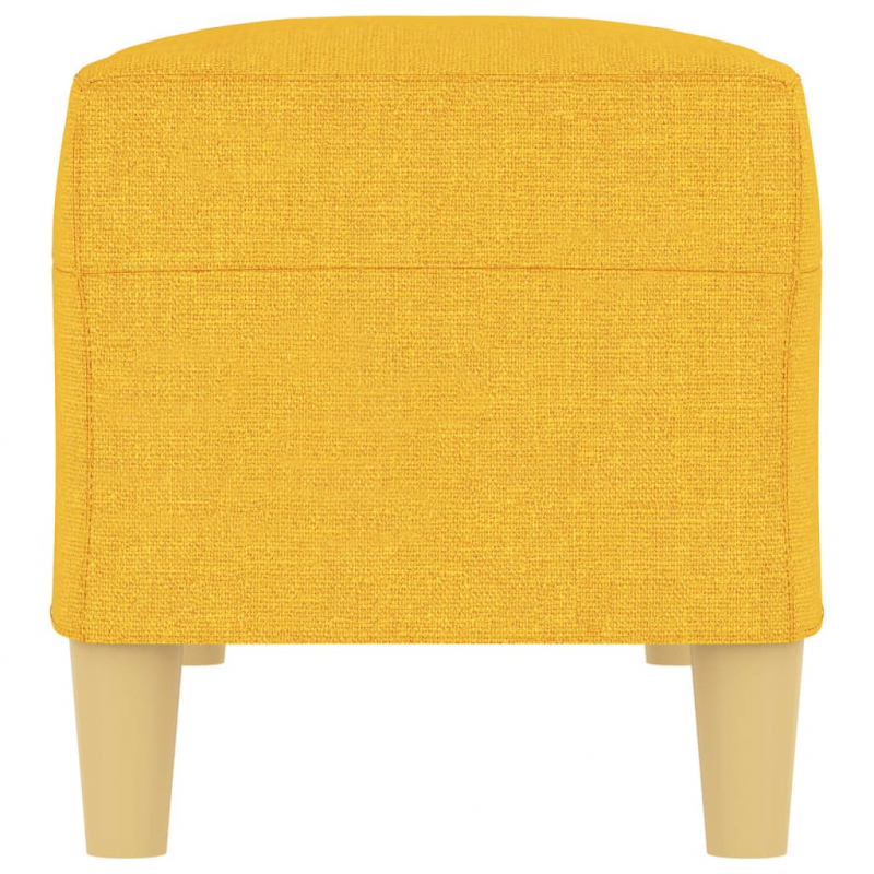 Sitzbank Hellgelb 100x35x41 cm Stoff