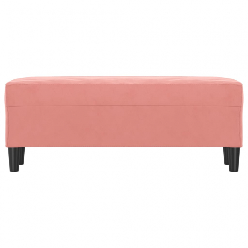 Sitzbank Rosa 100x35x41 cm Samt