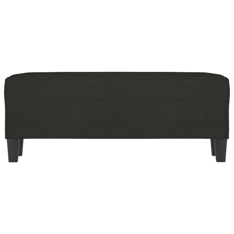 Sitzbank Schwarz 100x35x41 cm Stoff