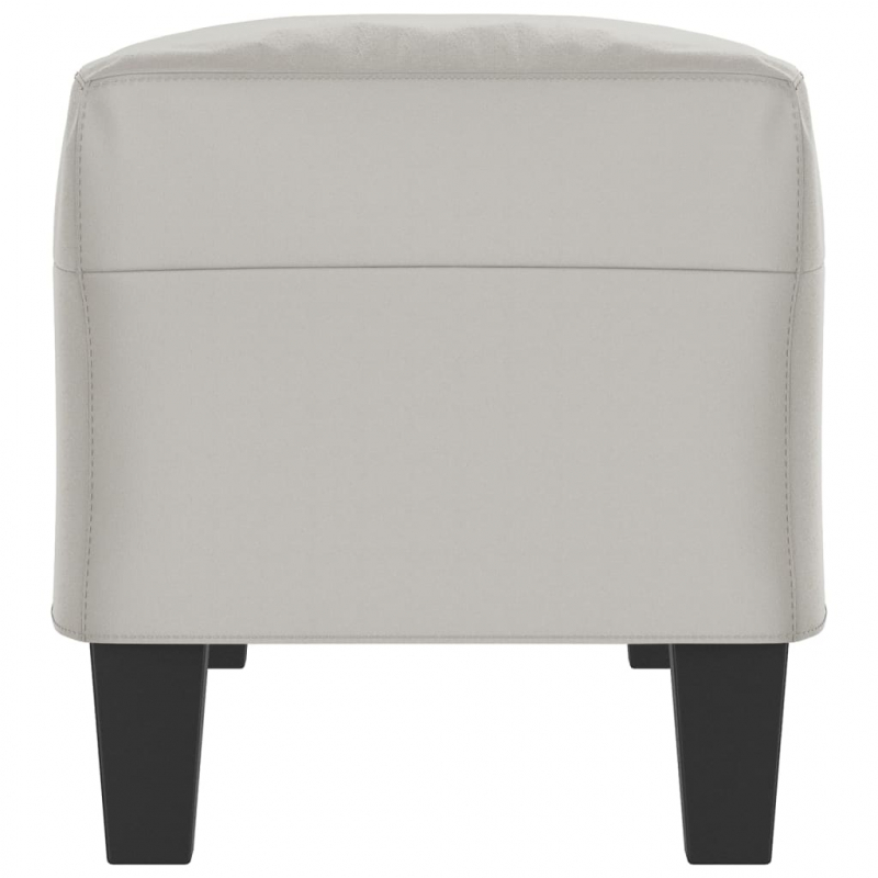 Sitzbank Hellgrau 100x35x41 cm Mikrofasergewebe