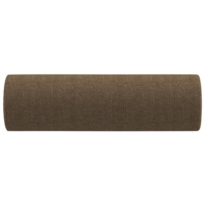 Zierkissen 2 Stk. Braun Ø15x50 cm Stoff