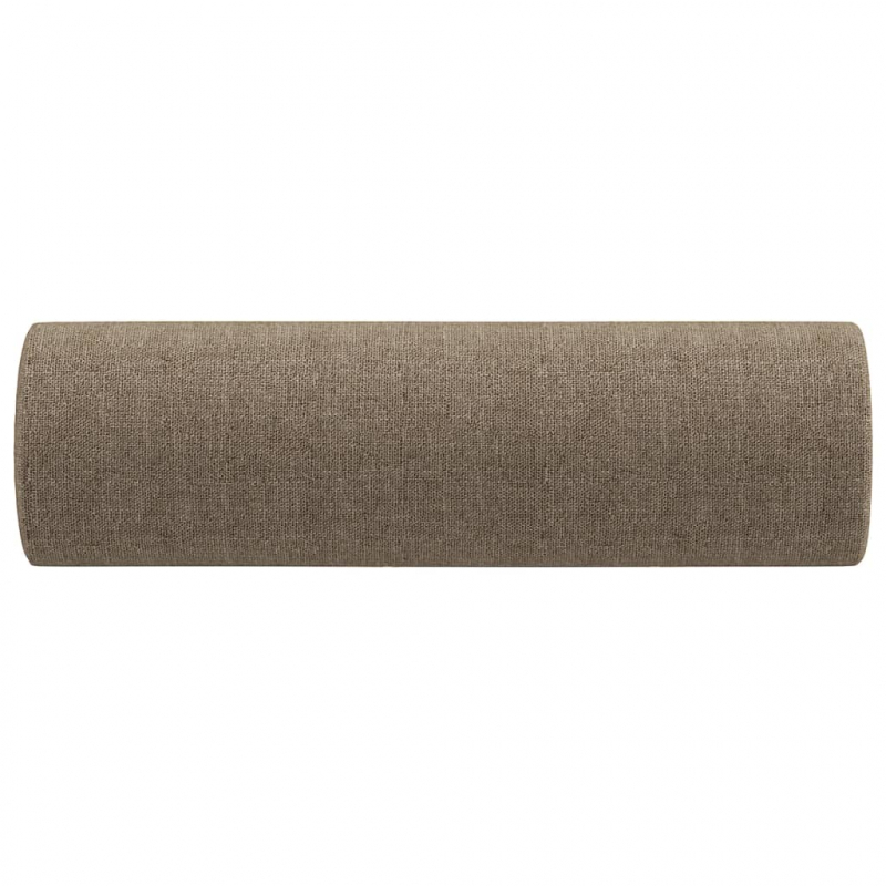 Zierkissen 2 Stk. Taupe Ø15x50 cm Stoff