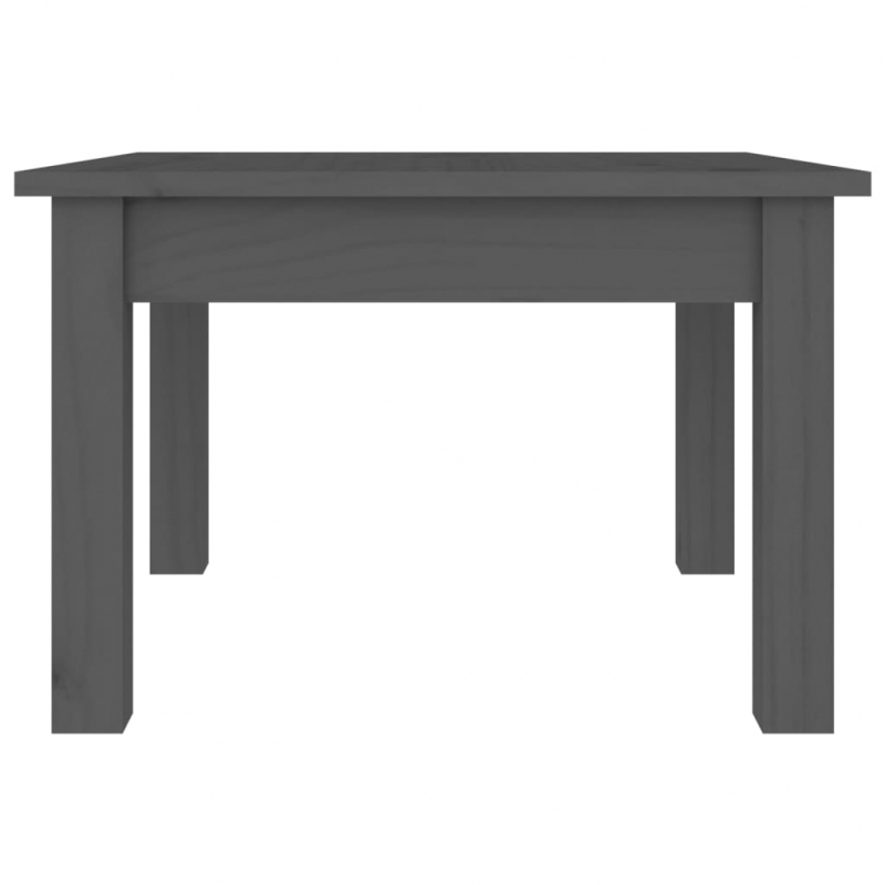 Couchtisch Grau 45x45x30 cm Massivholz Kiefer