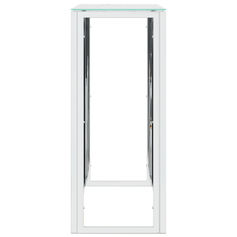 Konsolentisch 110x30x70 cm Edelstahl und Glas