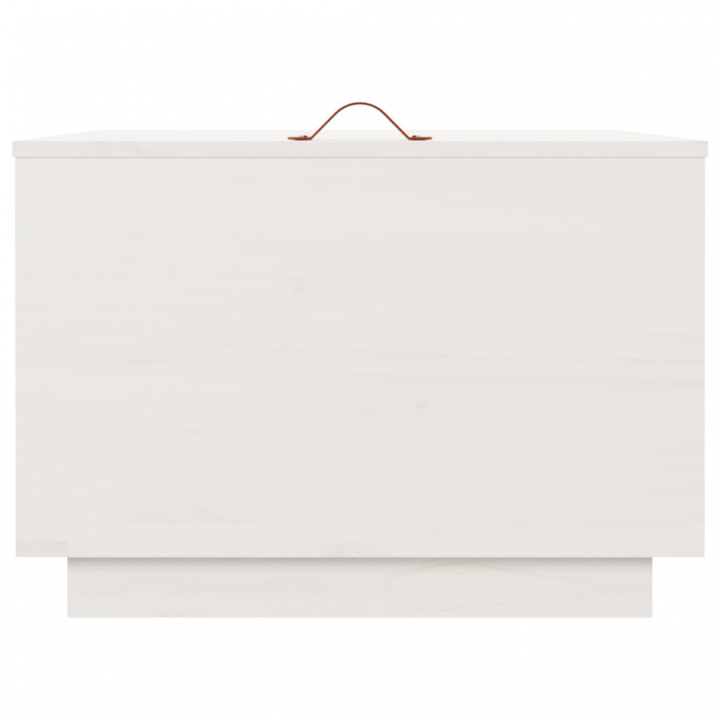 Aufbewahrungsboxen mit Deckeln 3 Stk. Weiß Massivholz Kiefer