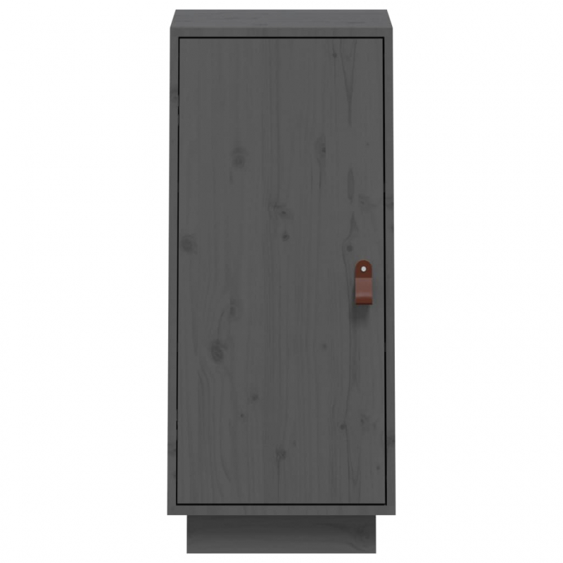 Sideboard Grau 34x40x75 cm Massivholz Kiefer