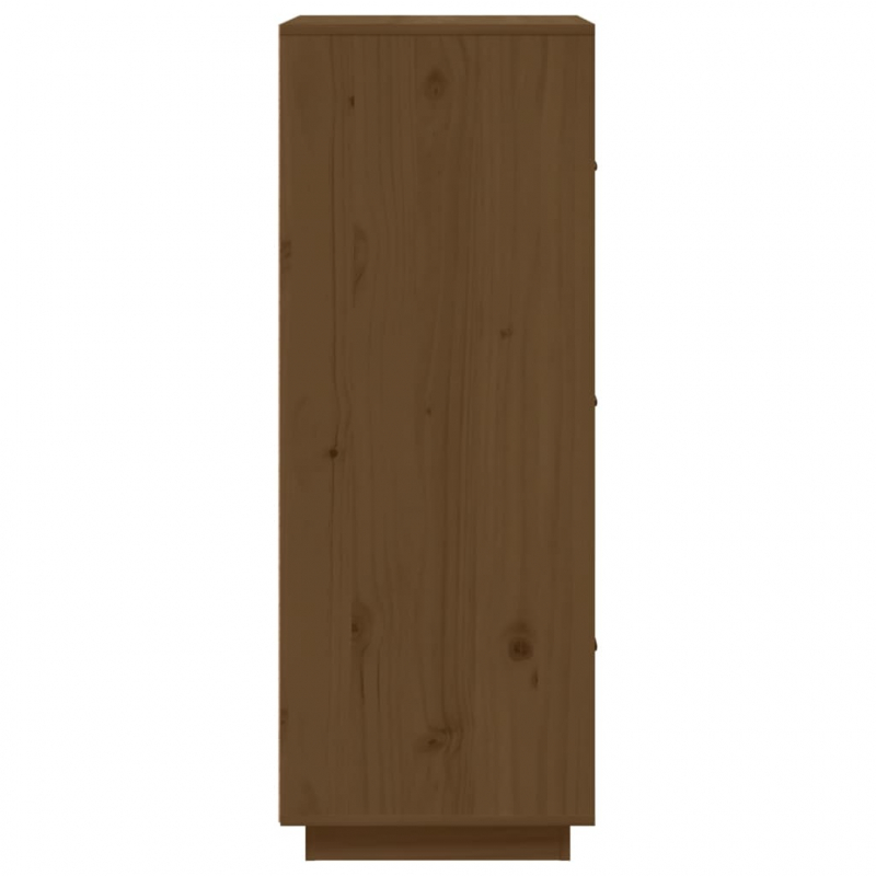 Highboard Honigbraun 34x40x108,5 cm Massivholz Kiefer