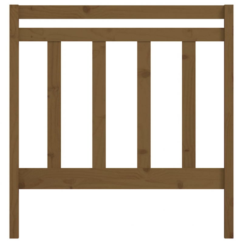 Kopfteil Honigbraun 95x4x100 cm Massivholz Kiefer