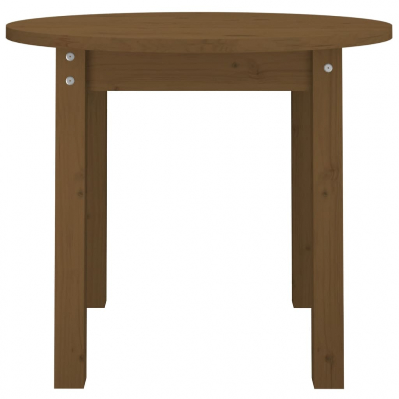 Couchtisch Honigbraun Ø 55x45 cm Massivholz Kiefer