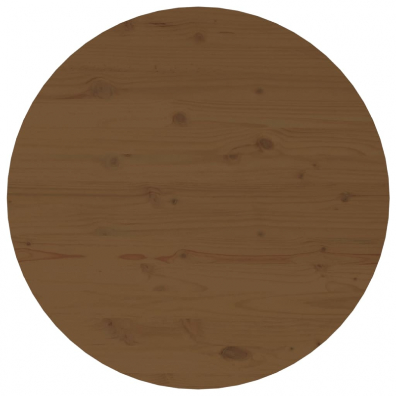 Couchtisch Honigbraun Ø 55x45 cm Massivholz Kiefer