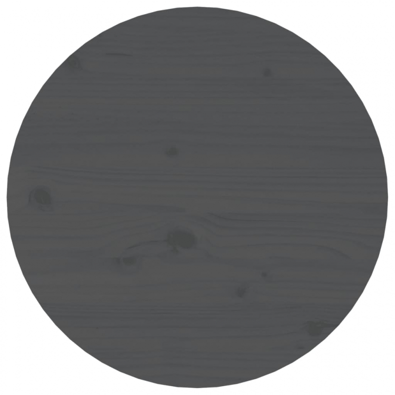 Couchtisch Grau Ø 45x40 cm Massivholz Kiefer
