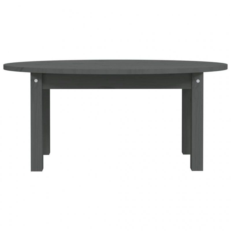 Couchtisch Grau 80x40x35 cm Massivholz Kiefer