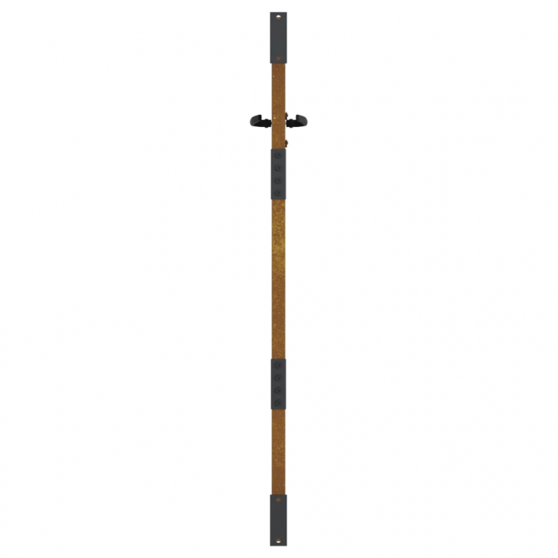 Gartentor 85x125 cm Cortenstahl Gras-Design