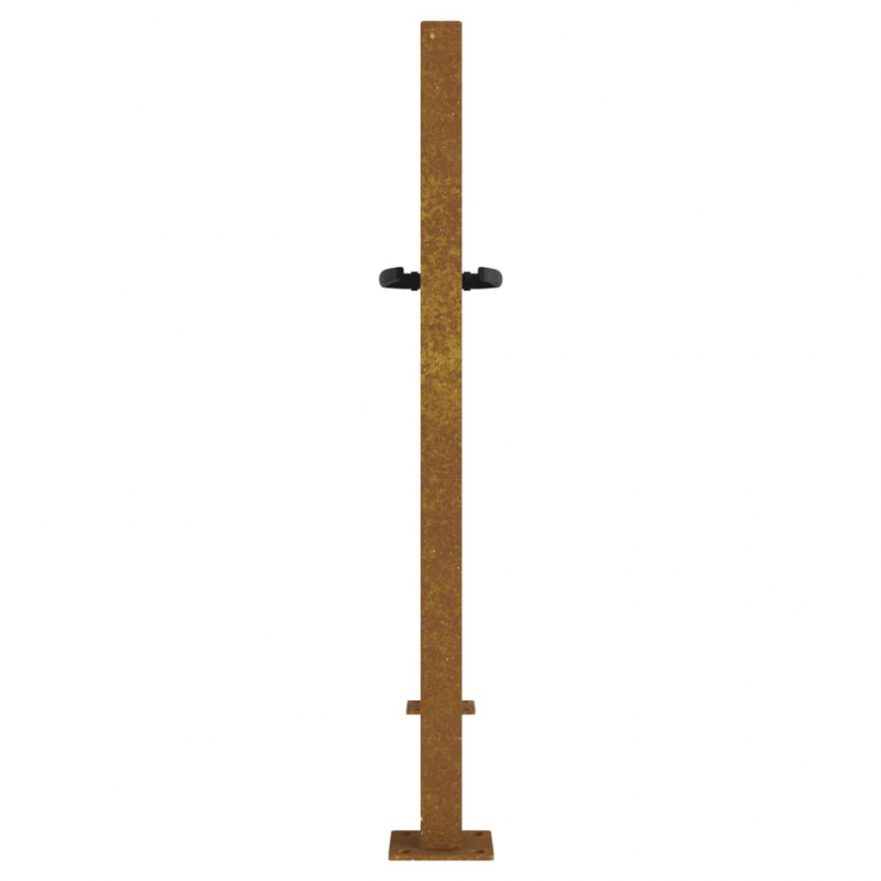 Gartentor 105x80 cm Cortenstahl Bambus-Design