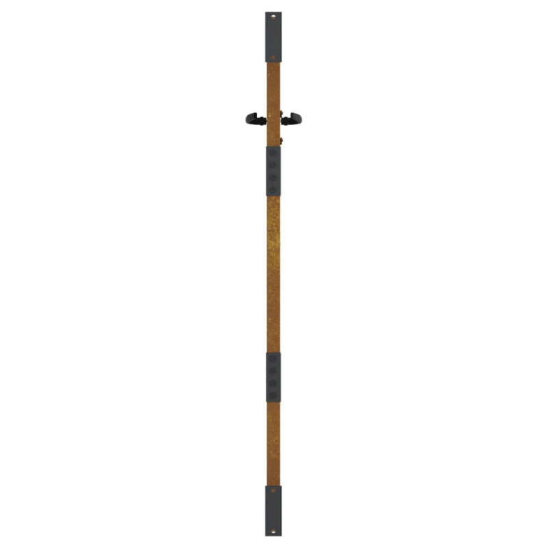 Gartentor 85x150 cm Cortenstahl Quadratisches Design