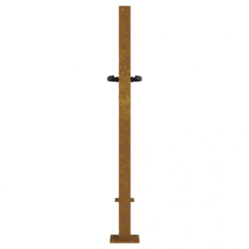 Gartentor 105x80 cm Cortenstahl Quadratisches Design