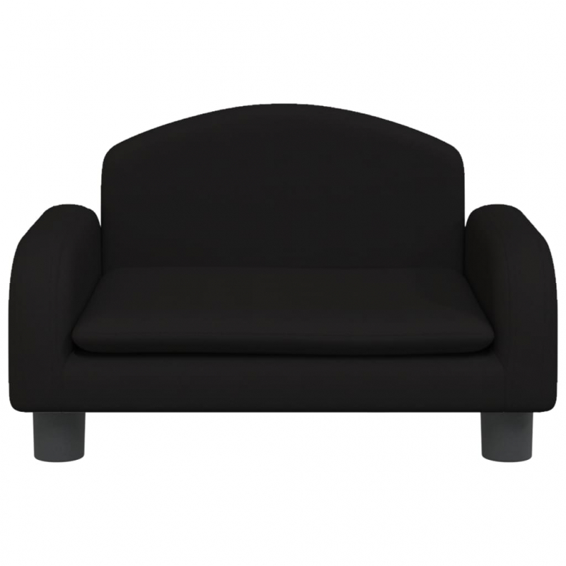 Hundebett Schwarz 50x40x30 cm Stoff