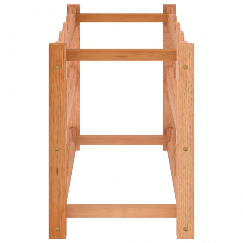 Weinregal für 12 Flaschen Massivholz Nussbaum