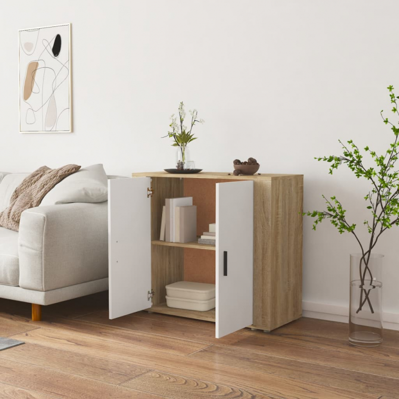 Sideboard Sonoma-Eiche 80x33x70 cm Holzwerkstoff