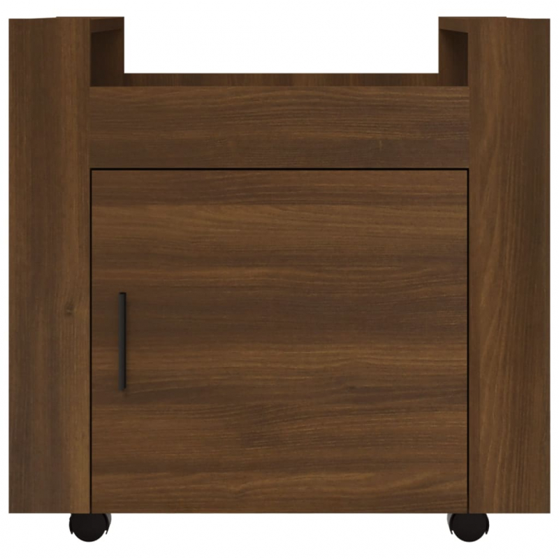 Bürowagen Braun Eichen-Optik 60x45x60 cm Holzwerkstoff