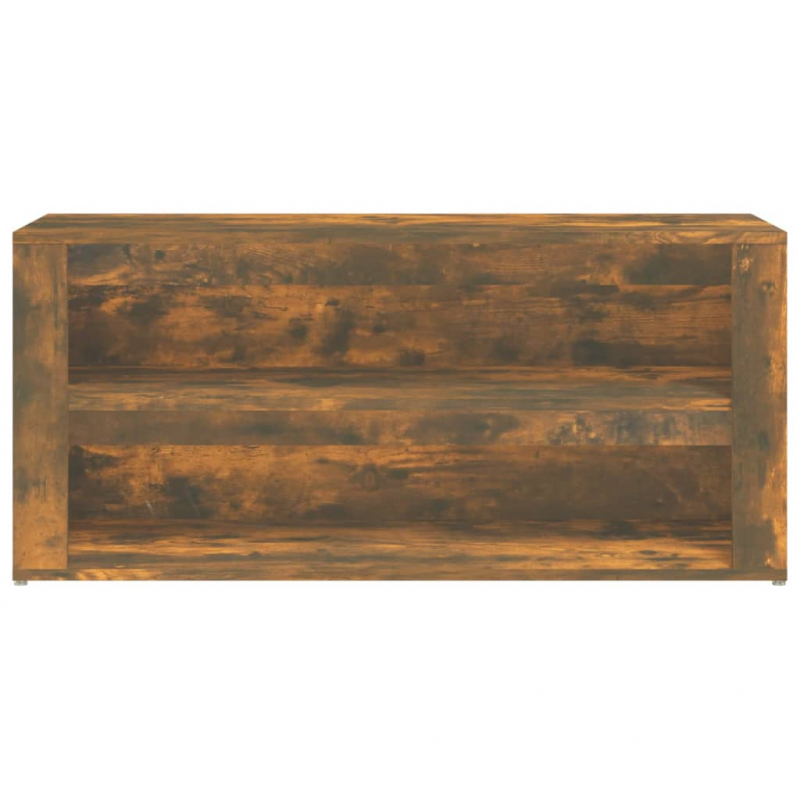 Schuhregal Räuchereiche 100x35x45 cm Holzwerkstoff