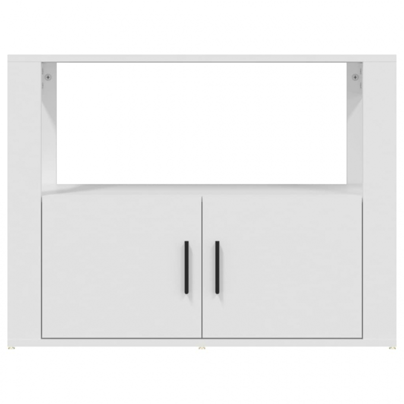 Sideboard Weiß 80x30x60 cm Holzwerkstoff