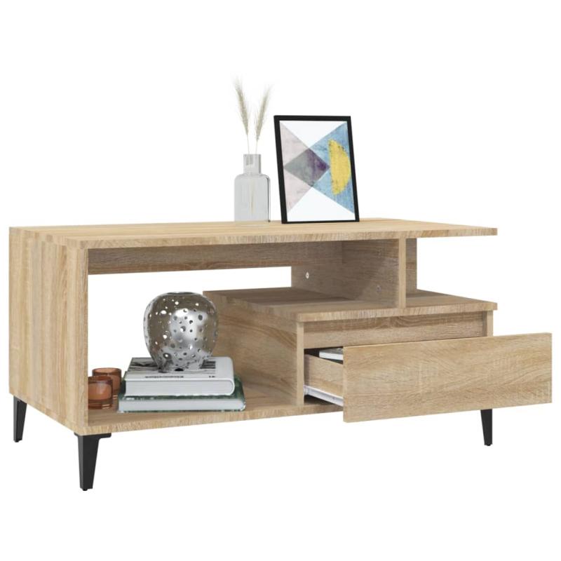 Couchtisch Sonoma-Eiche 90x49x45 cm Holzwerkstoff