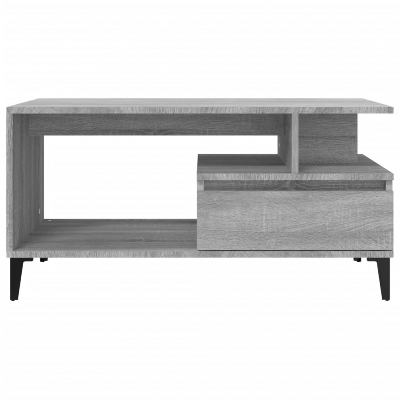 Couchtisch Grau Sonoma 90x49x45 cm Holzwerkstoff