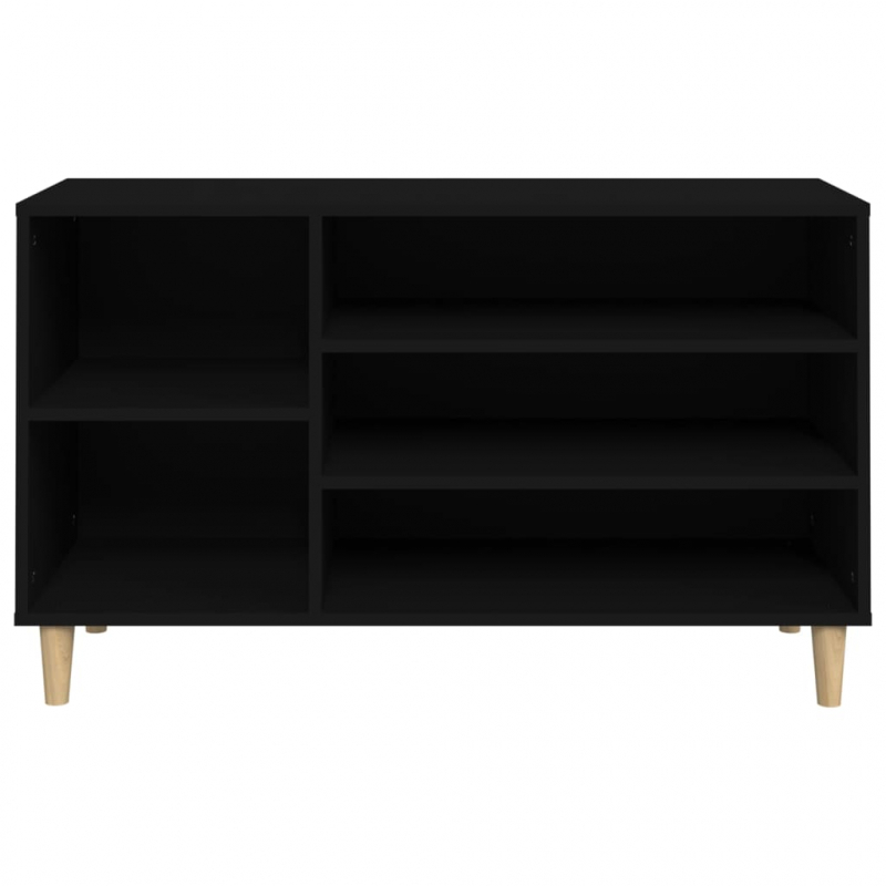 Schuhregal Schwarz 102x36x60 cm Holzwerkstoff