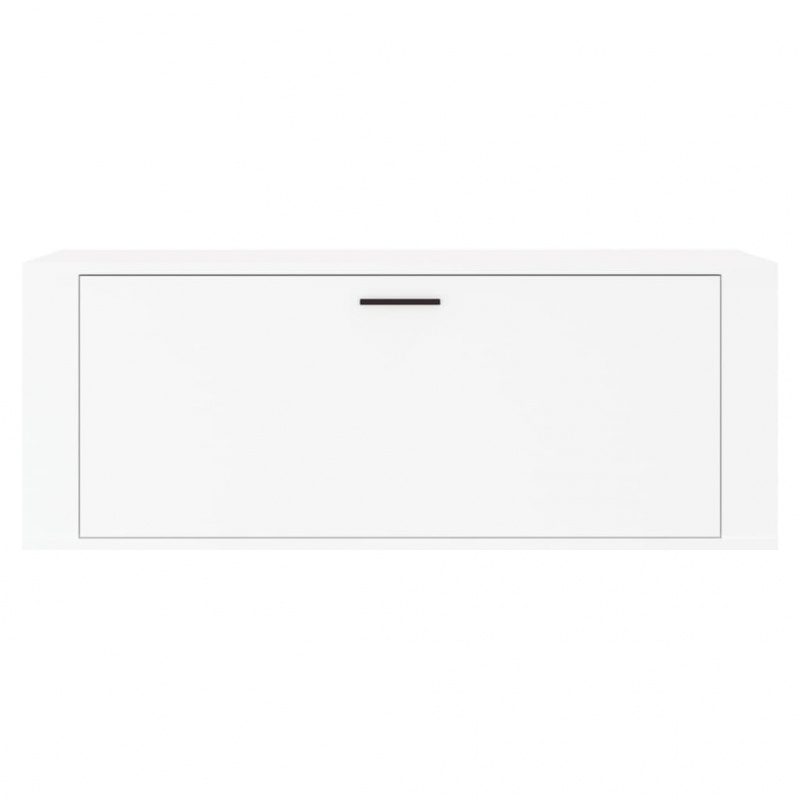 Wand-Schuhschrank Weiß 100x35x38 cm Holzwerkstoff