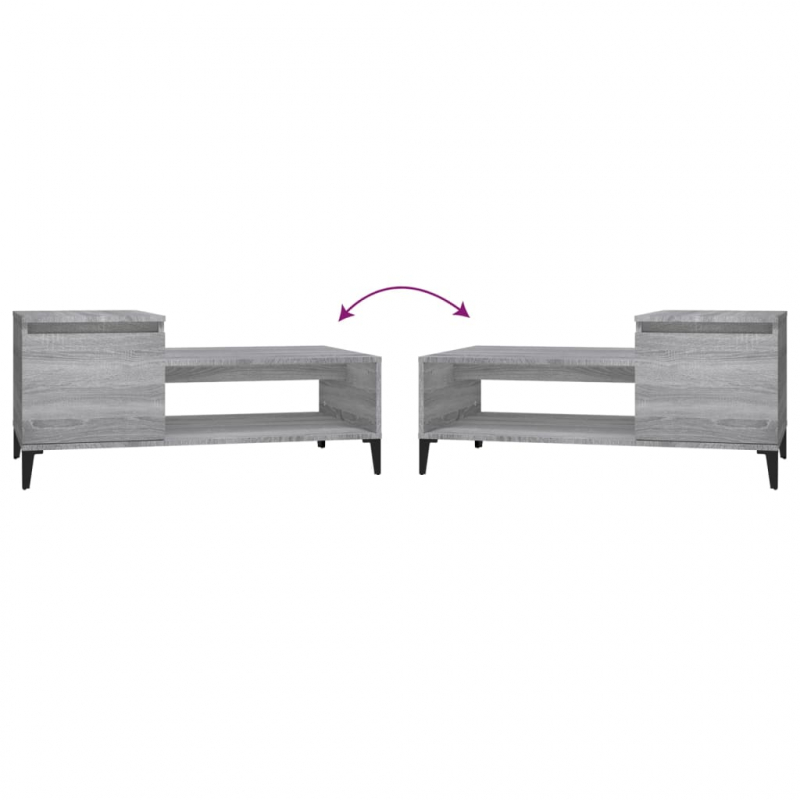 Couchtisch Grau Sonoma 100x50x45 cm Holzwerkstoff