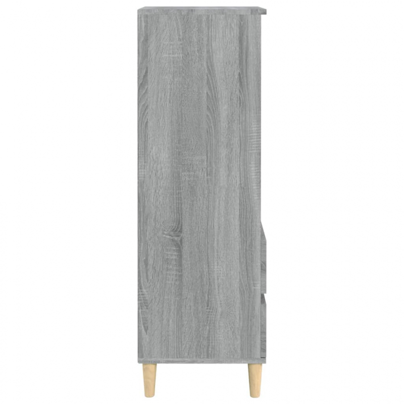 Highboard Grau Sonoma 40x36x110 cm Holzwerkstoff